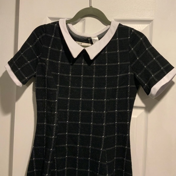Cute Wednesday Addams style skater dress NWT - Picture 2 of 3
